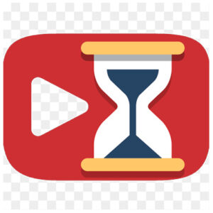 An hourglass represents the high retention views for Youtube