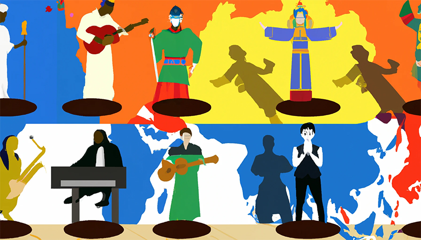 Many musicians from all around the world