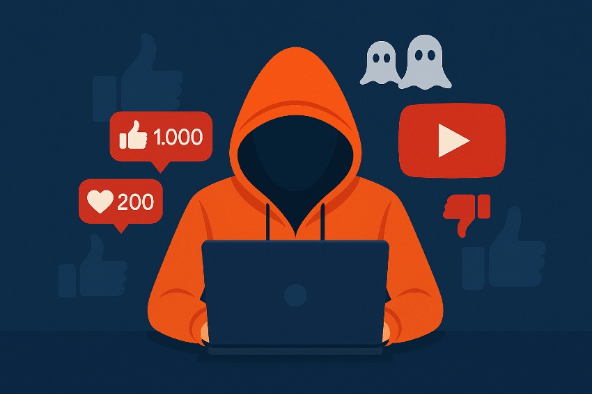 Comparison between authentic social media engagement and low-quality, cheap interactions
