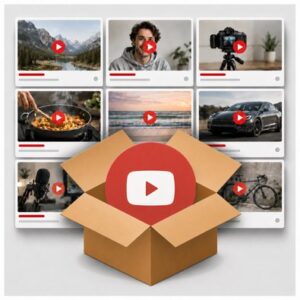 YouTube Channel Package with video wall and promotion box